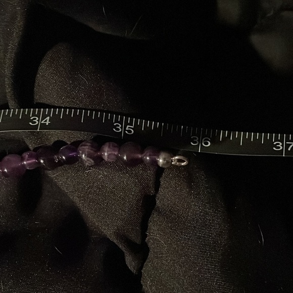 Amethyst bead fashion long necklace by Jay King - Picture 12 of 13